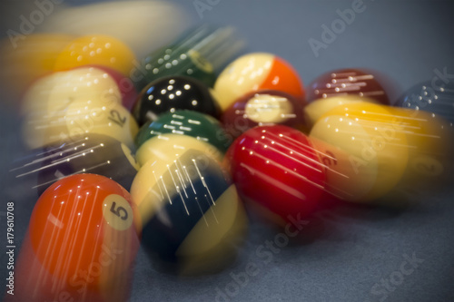 Photography Pool Break Motion - Lower Angle