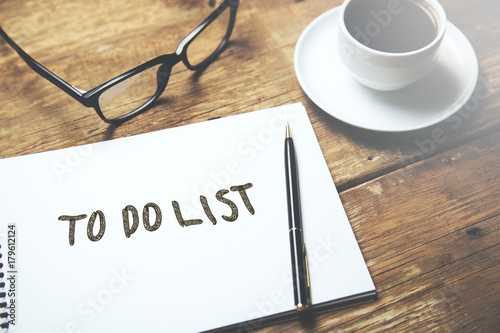 to do list text on page photo