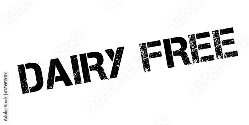 Dairy Free rubber stamp. Grunge design with dust scratches. Effects can be easily removed for a clean, crisp look. Color is easily changed.