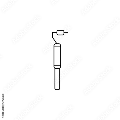 dental drill line icon