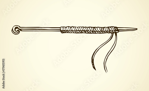 Knitting. Vector drawing