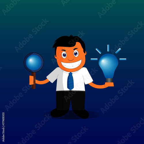 Empresario en búsqueda de ideas para su negocio