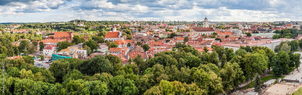 Skyline of Vilnius, Lithuania
