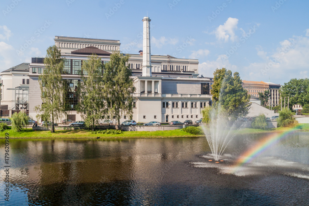 Obraz premium Latvian National Opera in Riga.
