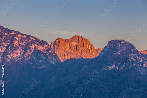 Mount Rosengarten/Catinaccio dolomitic crest, South Tyrol/Alto Adige, Italy