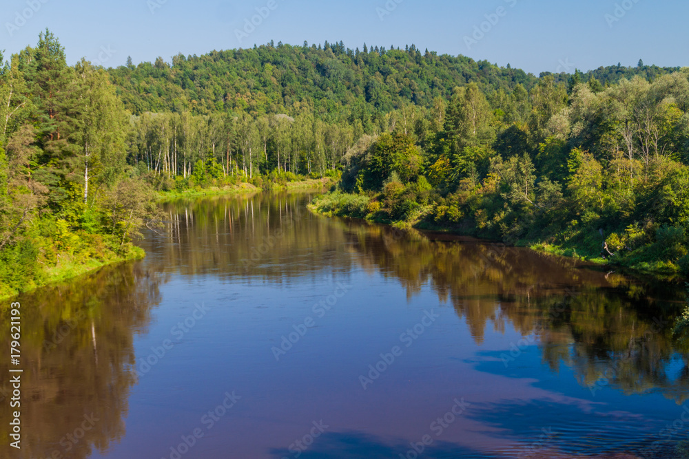 Fototapeta premium River Gauja in Gauja National Park, Latvia