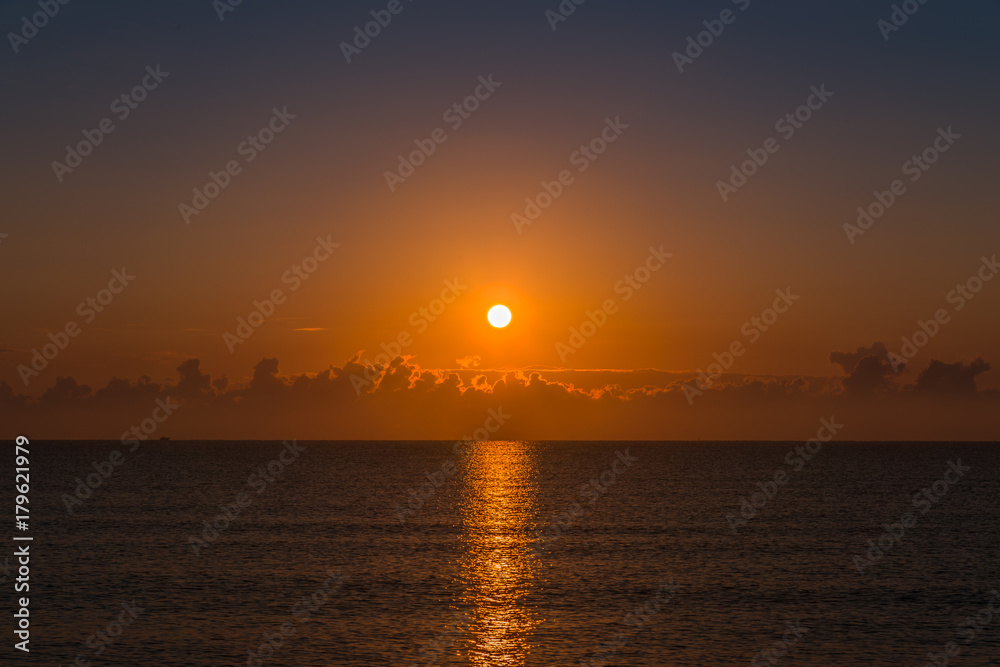 Sunrise. North Africa, Tunisia.