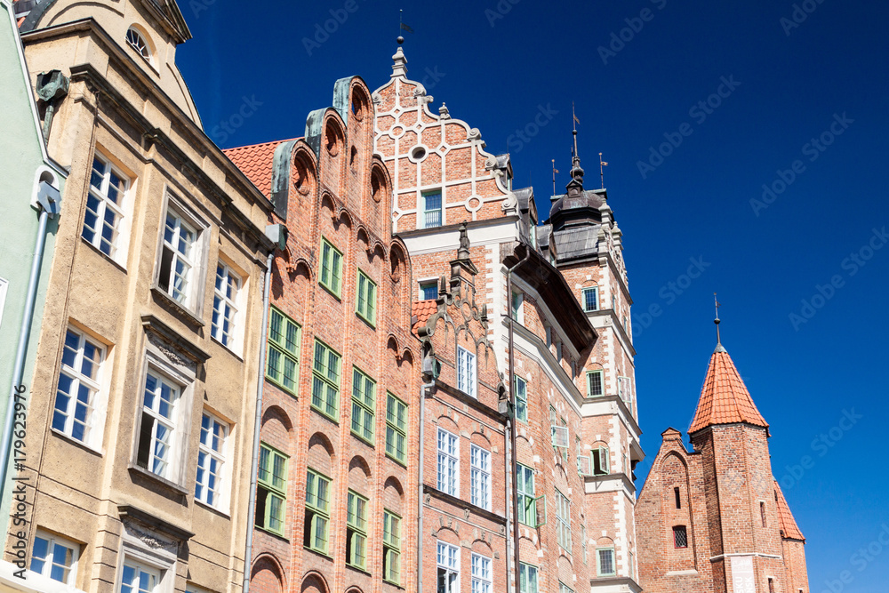 Old houses in Gdansk, Poland.