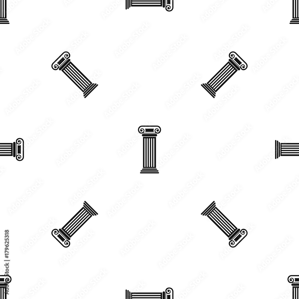 Roman column pattern seamless black Roman column pattern seamless black