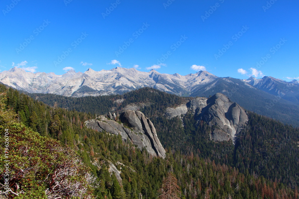 High serria trail mountain scape
