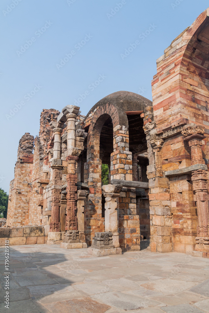 Ruins of Qutub complex in Delhi, India.