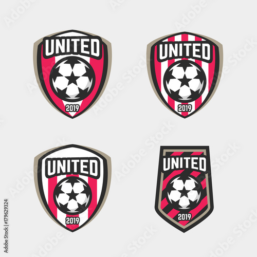 United soccer football badge logo. vector