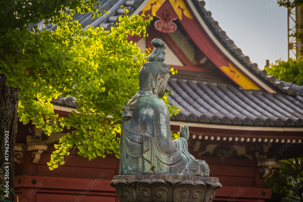Statue in a Japanese temple