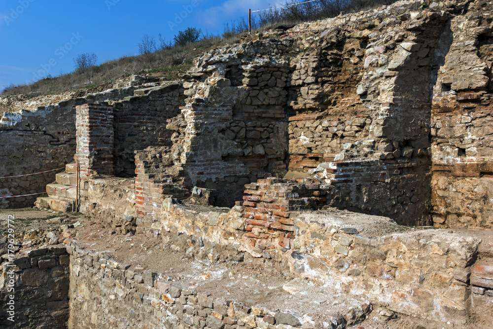 Heraclea Sintica -  Ruins of ancient Greek polis  built by Philip II of Macedon,  located near town of Petrich, Bulgaria