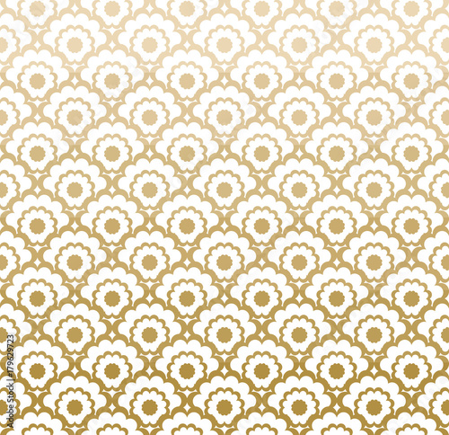 Decorative grille. Seamless pattern with stylized ornament in oriental style.