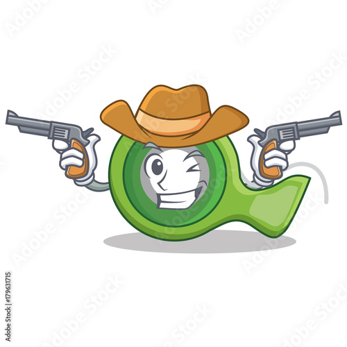 Cowboy adhesive tape character cartoon