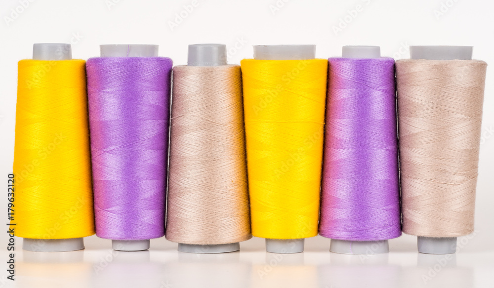Vary colored thread coils