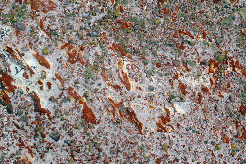 Fototapeta premium Detail of sand colorful texture. Nature theme background
