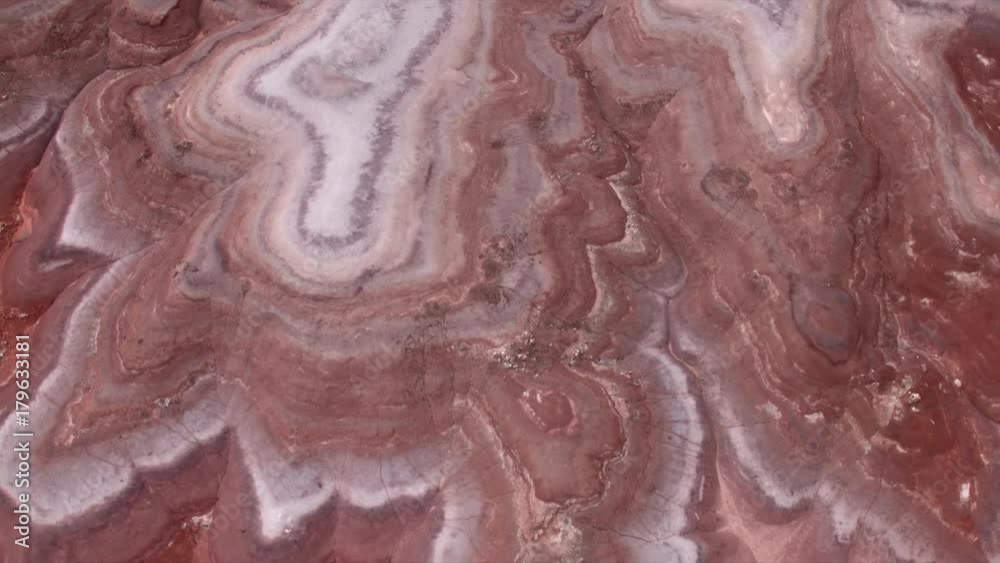 Rolling aerial view of the colorful desert landscape of Mars like terrain in Utah. Rolling aerial view of the colorful desert landscape of Mars like terrain in Utah.