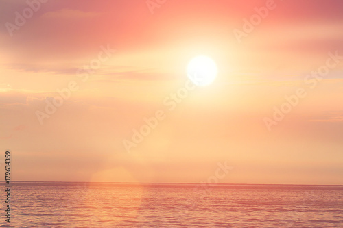 The sea twilight with sunset © Witthaya
