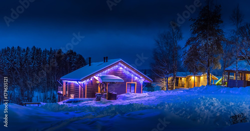 A country house decorated w...