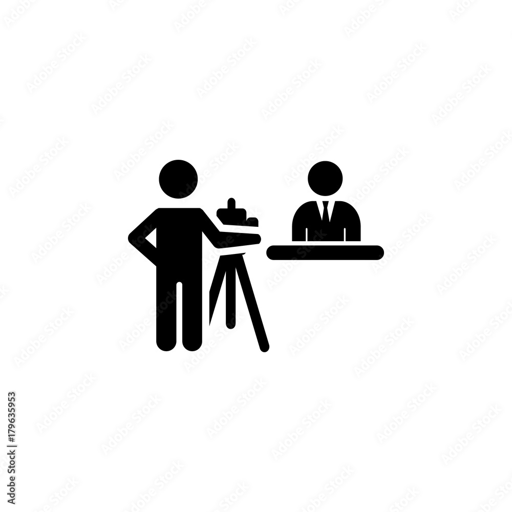 operator and speaker black icon. Media element icon. Premium quality graphic design. Signs, outline symbols collection icon for websites, web design, mobile app, info graphics operator and speaker black icon. Media element icon. Premium quality graphic design. Signs, outline symbols collection icon for websites, web design, mobile app, info graphics