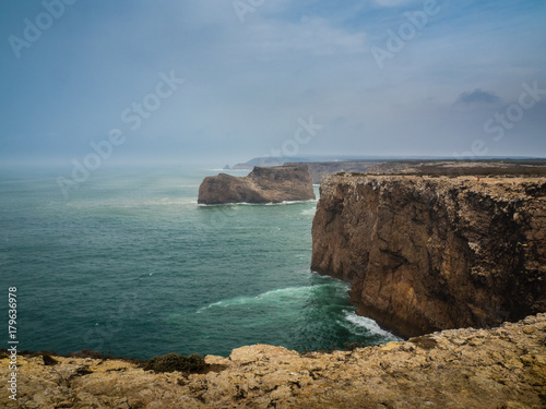 Stormy Atlantic at the most southwestern cape of Europe