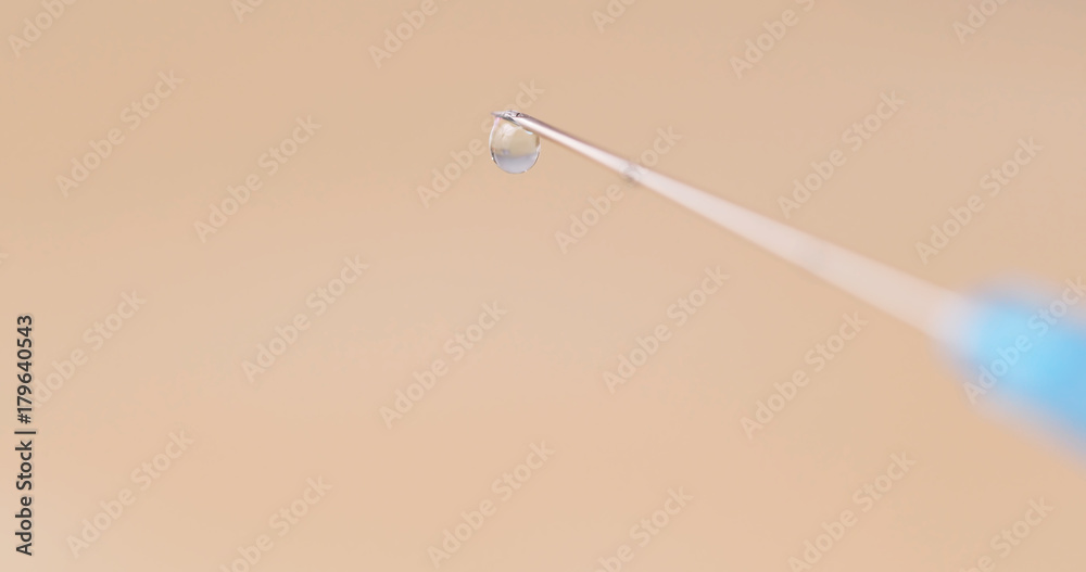 Liquid substance in syringe Liquid substance in syringe