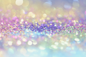 bokeh Colorfull Blurred abstract background for birthday, anniversary, wedding, new year eve or Christmas.