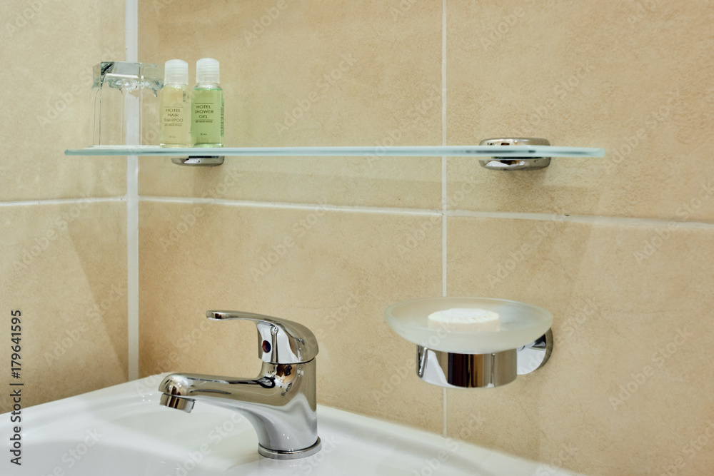 Fototapeta premium Bathroom interior with sink