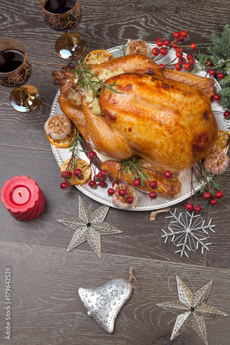 Rustic Style Christmas Turkey
