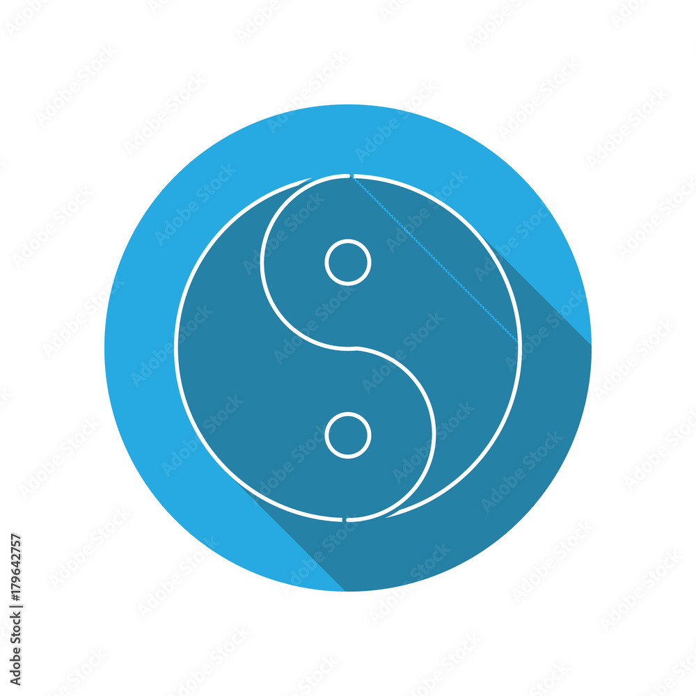 yin yang flat icon. Religion elements icon. Premium quality graphic design. Signs, outline symbols collection, simple thin line icon for websites, web design, mobile app, info graphics yin yang flat icon. Religion elements icon. Premium quality graphic design. Signs, outline symbols collection, simple thin line icon for websites, web design, mobile app, info graphics