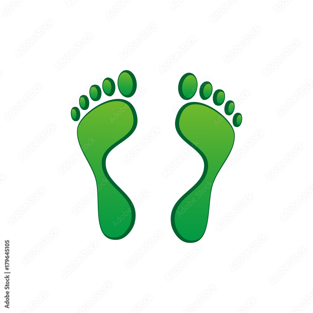 Two feet - stock vector Two feet - stock vector
