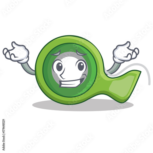 Grinning adhesive tape character cartoon