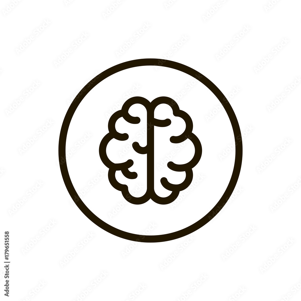 Brain line icon Brain line icon