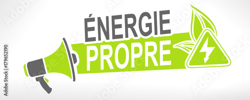 énergie propre sur mégaphone