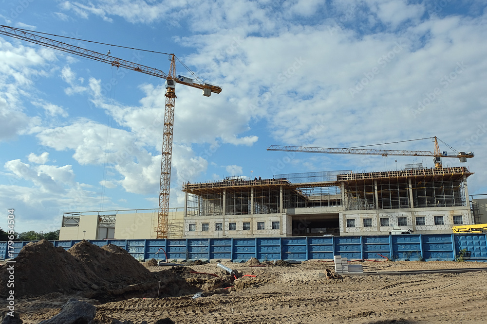 crane at a construction site