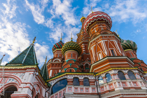 The famous Cathedral of St. Basil the Blessed, located on the Red Square in Moscow, Russia