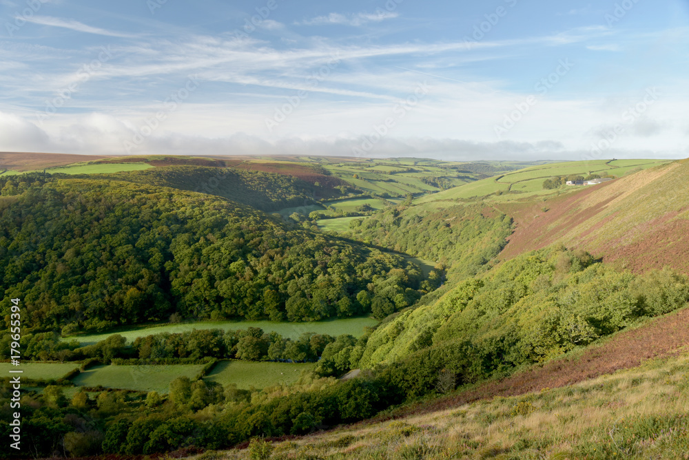 View over Exmoor from County Gate, North Devon View over Exmoor from County Gate, North Devon