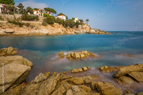 Nice detail from Costa Brava ( Catalonia) coastal in Spain, village Sagaro