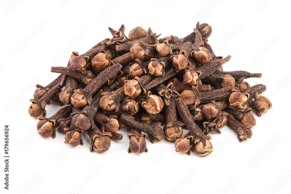 dry spice cloves isolated on white background dry spice cloves isolated on white background