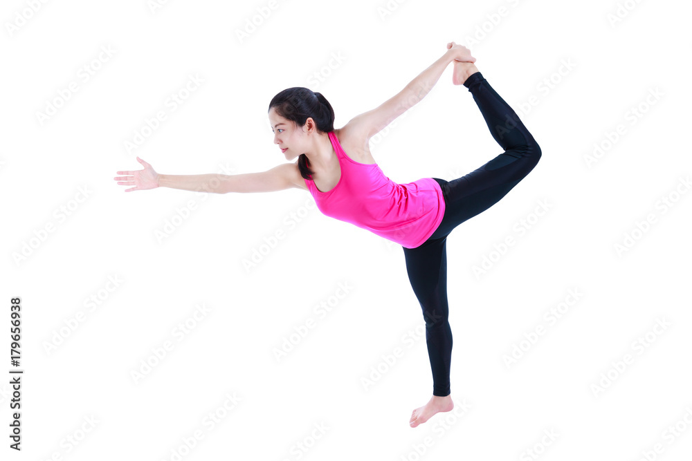 Portrait of Gorgeous Active Sporty Young Woman Practicing Yoga in Studio.  Beautiful Girl Practice Dhanurasana Half Bow Stock Image - Image of shape,  exercise: 162612665