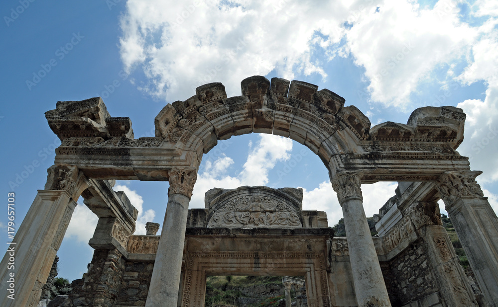 Le temple d'Hadrien à Éphèse en Anatolie