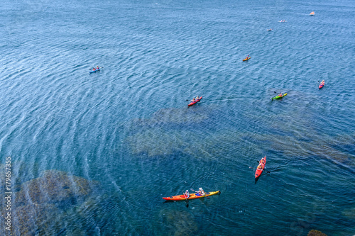 Crimea, big Atlesh, kayaks