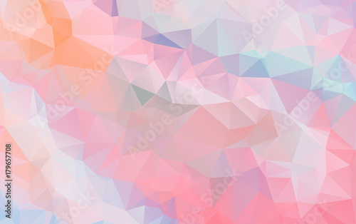 Light Orange polygonal illustration, which consist of triangles. Geometric background in Origami style with gradient. Triangular design for your business