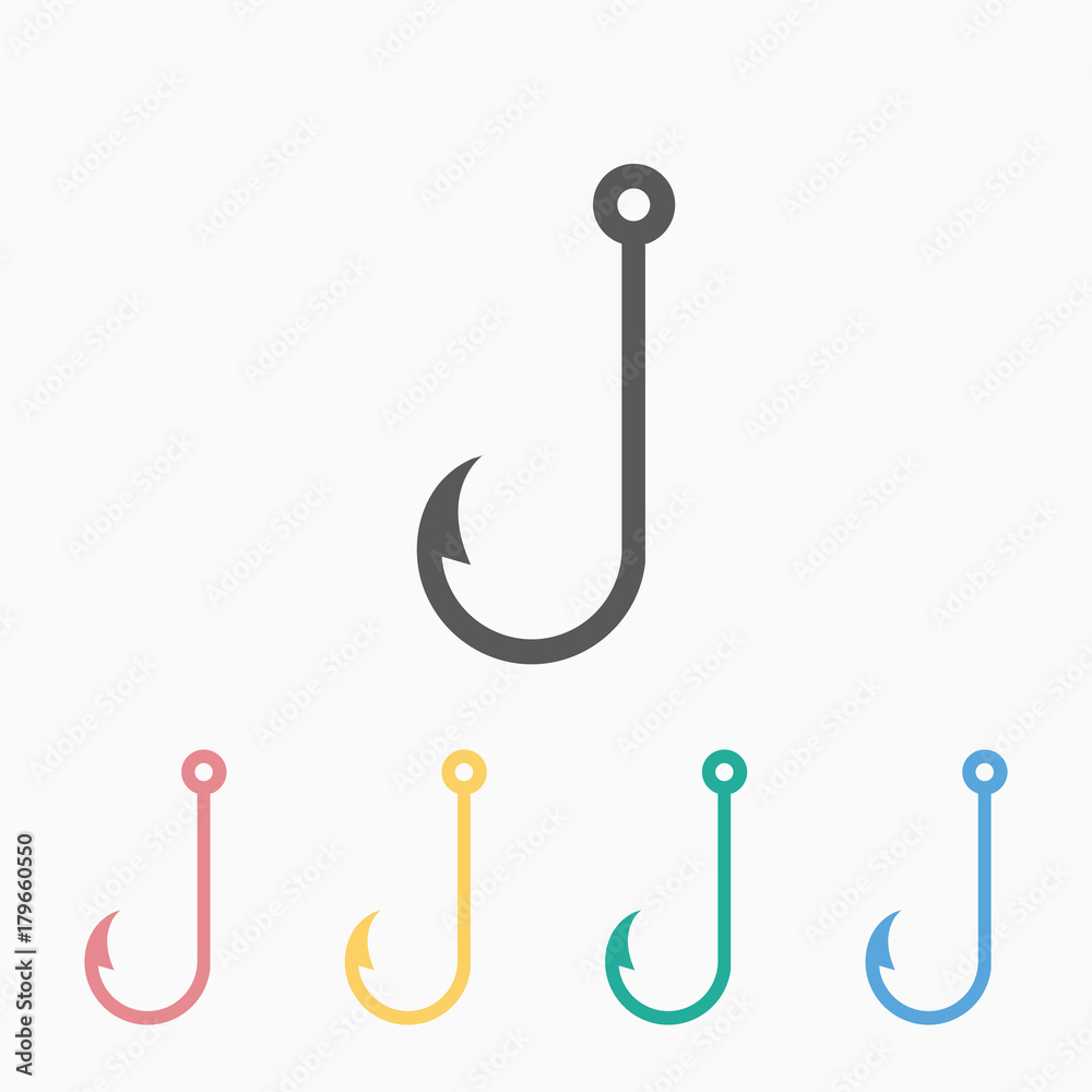fish hook icon fish hook icon