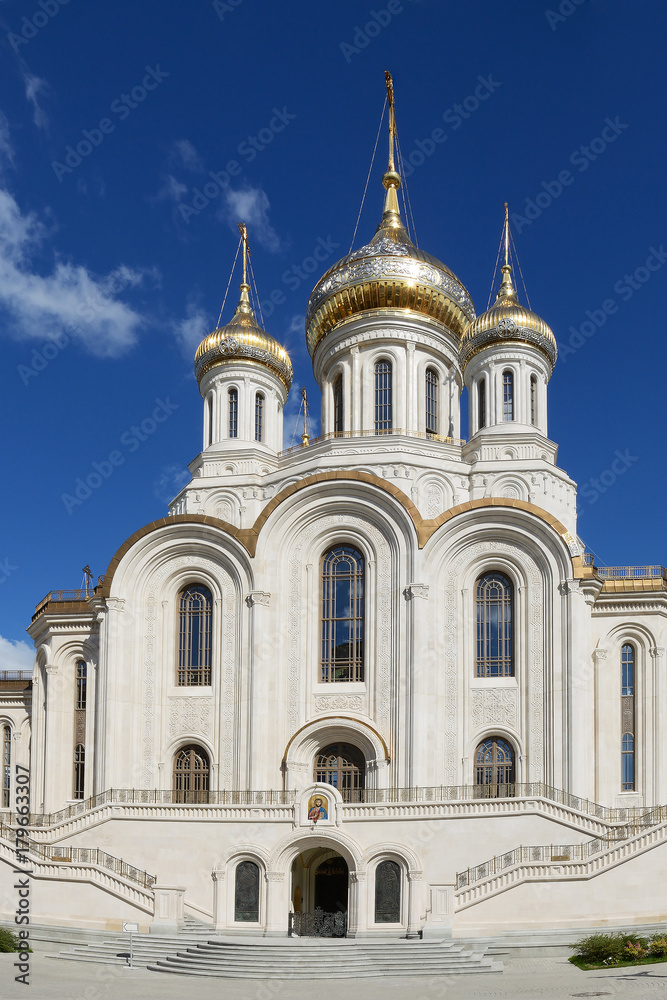 Moscow, the Orthodox Cathedral in Sretensky monastery