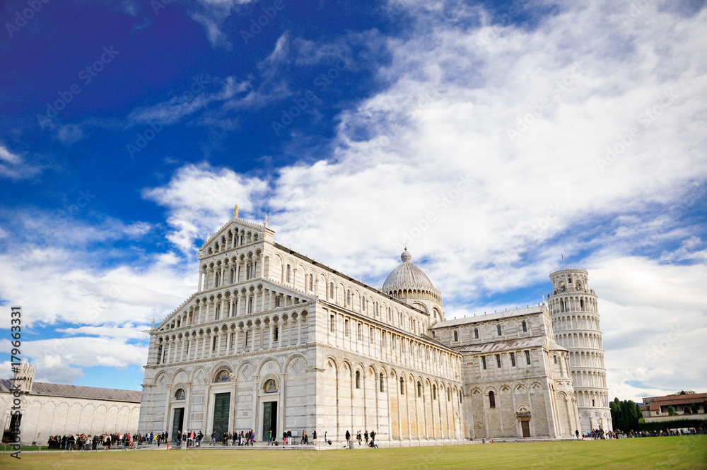 Leaning tower and Cathedral of Pisa, Italy