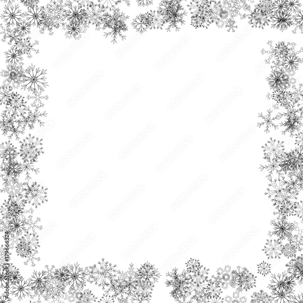 Snowflakes Border Snowflakes Border