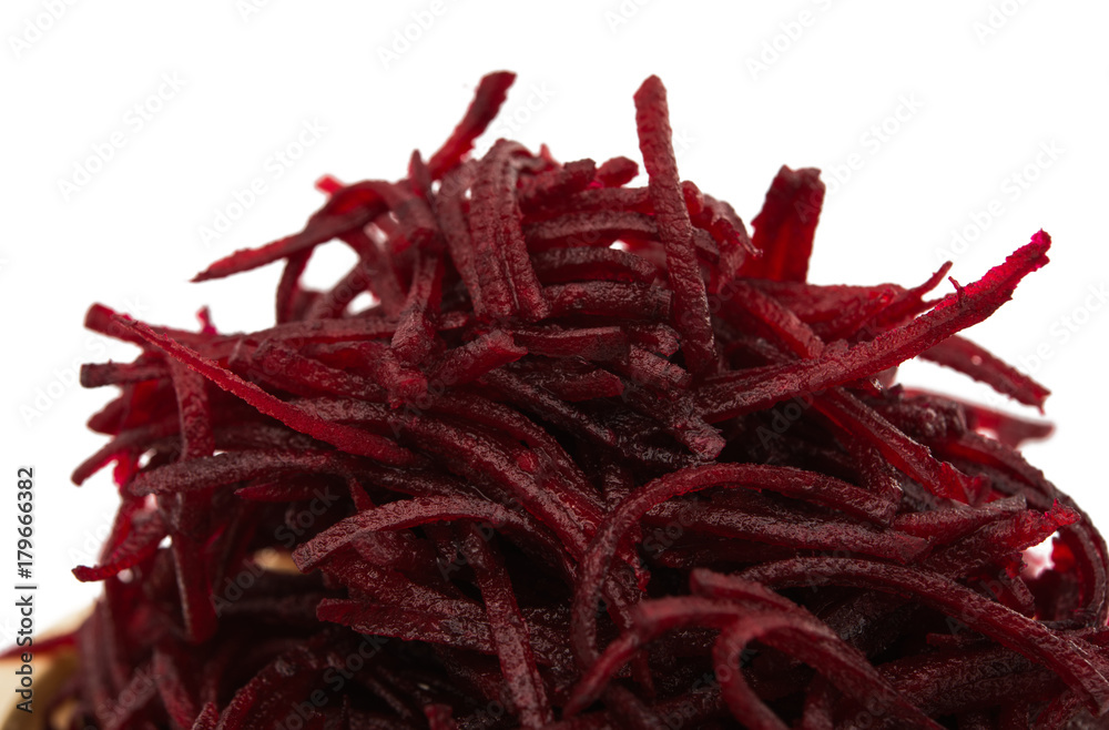 Obraz premium red grated beet isolated